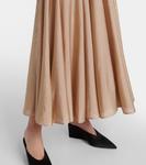 Плиссированная юбка макси Alaïa, Beige Clair - фото 5