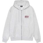 Толстовка с капюшоном DNA Zip Stussy, серый - фото