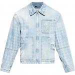 Рваная джинсовая куртка Amiri, светлый синий - фото