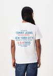 Футболка с принтом USA SCRIPT TEE Tommy Jeans, кремовый - фото