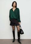 Блуза Mango Blouse, Dark Green - фото 4