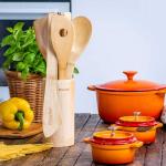 Набор деревянной кухонной утвари, 8 предметов. Blauke, бежевый - фото 3