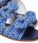 Джинсовые сандалии Moschino Kids, Blue - фото 4