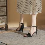 Ainer cat One Strap Sandals 7cm Women's Ainer-cat, серый синий - фото 6