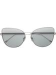 Thom Browne Eyewear солнцезащитные очки в оправе 'кошачий глаз', черный - фото