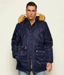 Парка regular fit Guess Jeans, темно-синий - фото