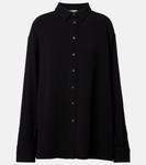 Рубашка Maya оверсайз Asceno, черный - фото