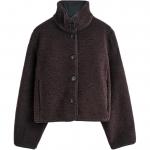 COS Бархатная куртка Women's Dark Brown - фото