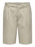 Шорты из ткани обычного кроя Lou 22032473 Only & Sons, бежевый - фото