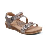 Women's Jillian Sandal In Brushed Silver Aetrex - фото