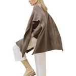 HERMES Серое женское пальто, Gray - фото 4