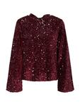 Блуза PIECES PCKAM, темно-красный - фото