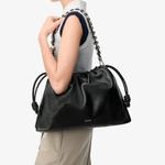 Сумка кожаная Loewe, черный - фото 3