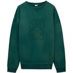 Обычный свитшот LOEWE, темно-зеленый - фото