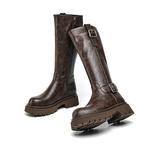 Высокие сапоги женские умбра EBLAN - фото 4