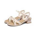 Женские сандалии на ремешках Golden Silk Rabbit белые - фото 6