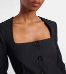 Марлоу блейзер из крепа Simkhai, черный - фото 4