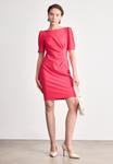 Платье DKNY SLEEVE PUFF SLEEVE SHEATH WITH BUTTON DETAILS, Lipstick/Pink - фото 2