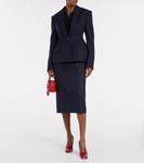 Шерстяной блейзер Stella McCartney, темно-синий - фото 2