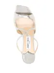 Мюли Anise 75 с эффектом металлик JIMMY CHOO, серебяный - фото 4
