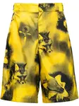 Шорты-бермуды Re-Nylon Prada, желтый - фото