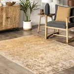 Ковер Harlow Printed Faded Vintage Flatweave nuLOOM, 160x231 см, бежевый - фото 9