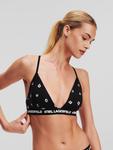 Бюстгальтер Karl Lagerfeld Triangle Bra, черный - фото 4
