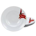 Тарелка макарон с травами и перцем чили (4 шт.) Creatable, белый - фото