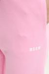 Хлопковые спортивные брюки Msgm, розовый - фото 4