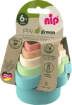 Стаканчики штабелируемые play green 5 шт. Nip - фото