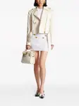 Мини-юбка 6-Button тонкой вязки BALMAIN, белый - фото 2