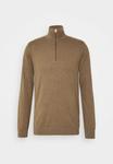 Свитер Selected SLHBERG HALF ZIP B NOOS, цвет Teak Melange - фото 4
