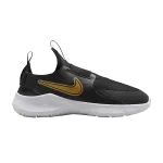 Кроссовки Nike Flex Runner 3 GS 'Black Metallic Gold', черный - фото