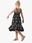 Детское платье с цветочной вышивкой Angel & Rocket, Black/White - фото 2