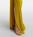 Асимметрильное платье из крепового джерси Alex Perry, Chartreuse - фото 5