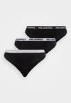 Трусы KARL LAGERFELD LOGO THONG 3 PACK, Black/Multi-Coloured/Black - фото 9