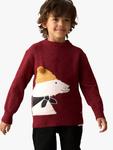 Детский свитер с полярным мишкой Angel & Rocket, Burgundy - фото 2