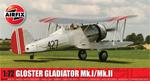 Airfix, пластиковая модель, Gloster Gladiator Mk.I/Mk.II, 1/72 - фото