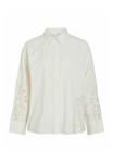 Блуза VILA Button-down blouse, Snow White/White - фото 6