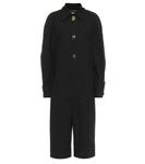 Хлопковый комбинезон Bottega Veneta, черный - фото