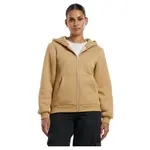 Толстовка Urban Classics Bonded Sherpa full zip, бежевый - фото