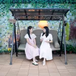 Садовые качели-трансформер Green Water Harland, трехместные, 236х210х150 см, матрас-сидень+подушки, черны - фото 3