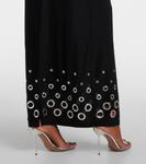 Юбка макси с декором Rabanne, черный - фото 5