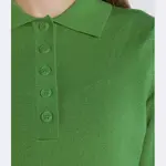 Шерстяная рубашка-поло стандартного кроя Samsøe Samsøe, зеленый - фото 4