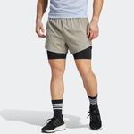 Шорты adidas Designed 4 Running 2-in-1 Shorts 'Silver Pebble', цвет silver pebble - фото 2