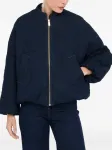 Стеганый бомбер из денима LIU JO, синий - фото 3