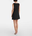 Мини-платье из крепа с кристаллами Self-Portrait, Black - фото 3