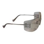 MIU MIU Неправильные солнцезащитные очки, Silver - фото 3