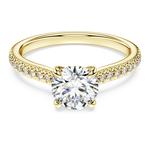 Кольцо-Солитер «Вечность» Swarovski - фото 2