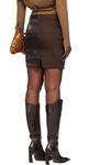 Knwls Коричневая мини-юбка Aria - фото 3